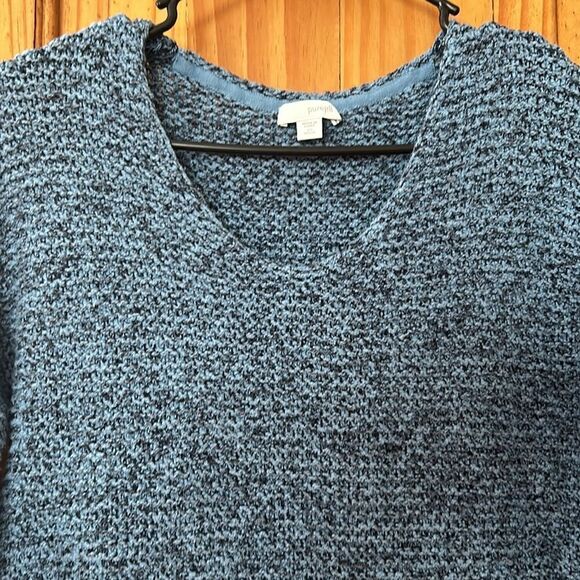 J. Jill “Pure Jill” Blue and Black Sweater - Picture 2 of 4